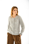 Cardigan con fiocchi