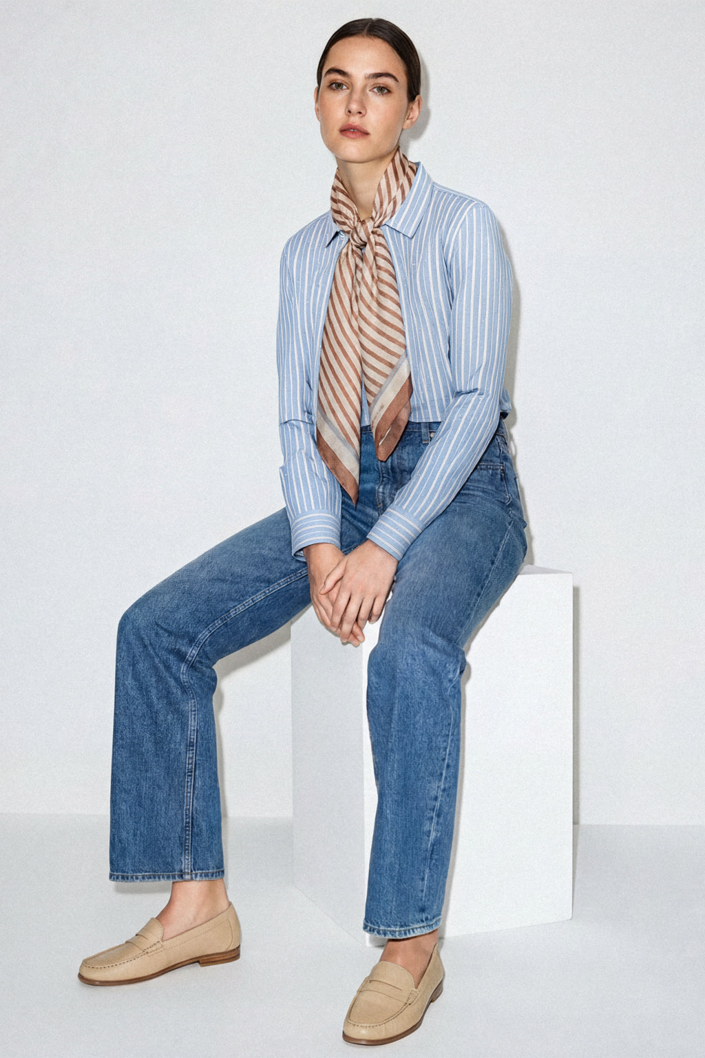 Camicia righe con strass