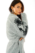 Cardigan con ricami