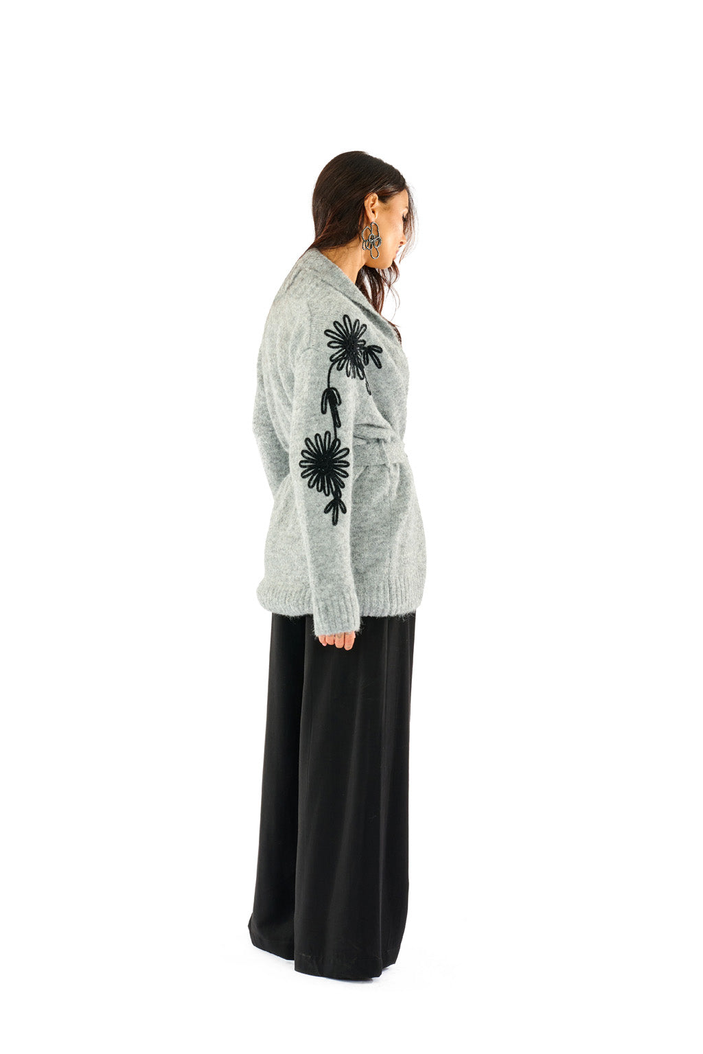 Cardigan con ricami