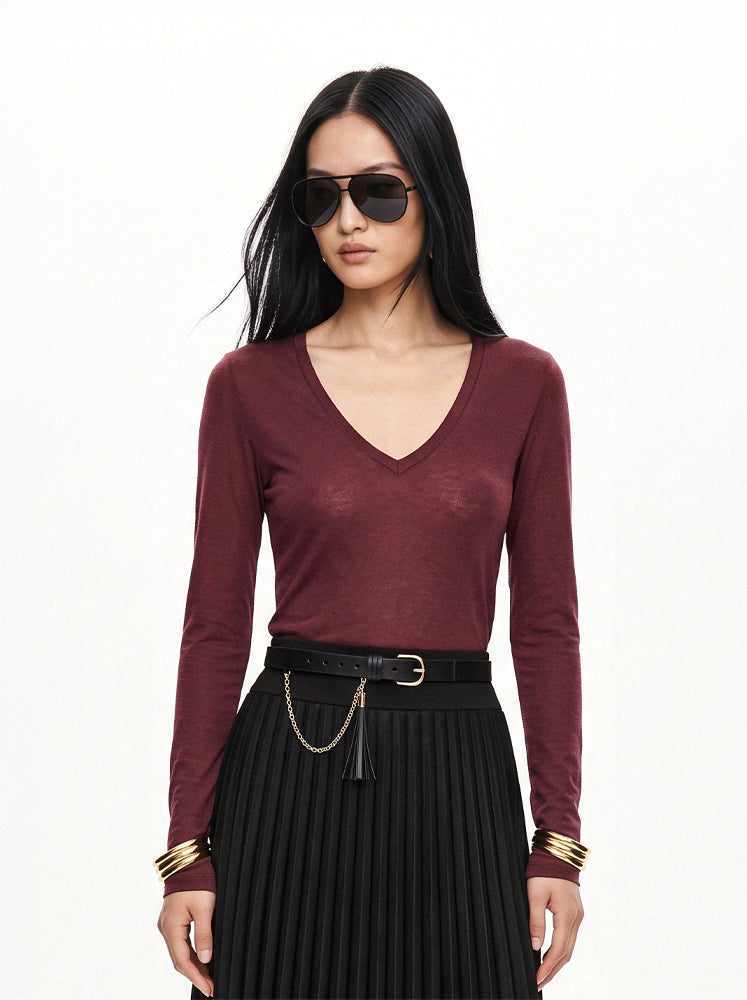 Maglia scollo a V