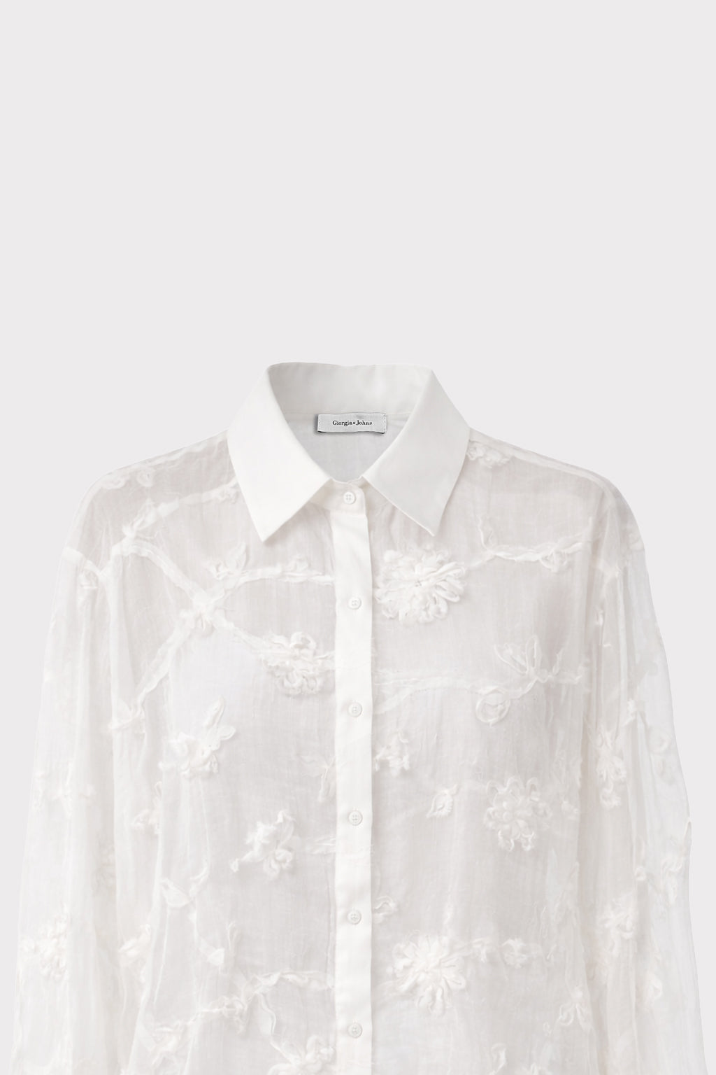 Camicia con applicazioni 3D
