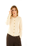 Cardigan bordi a costine