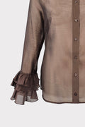 Camicia polsi volant