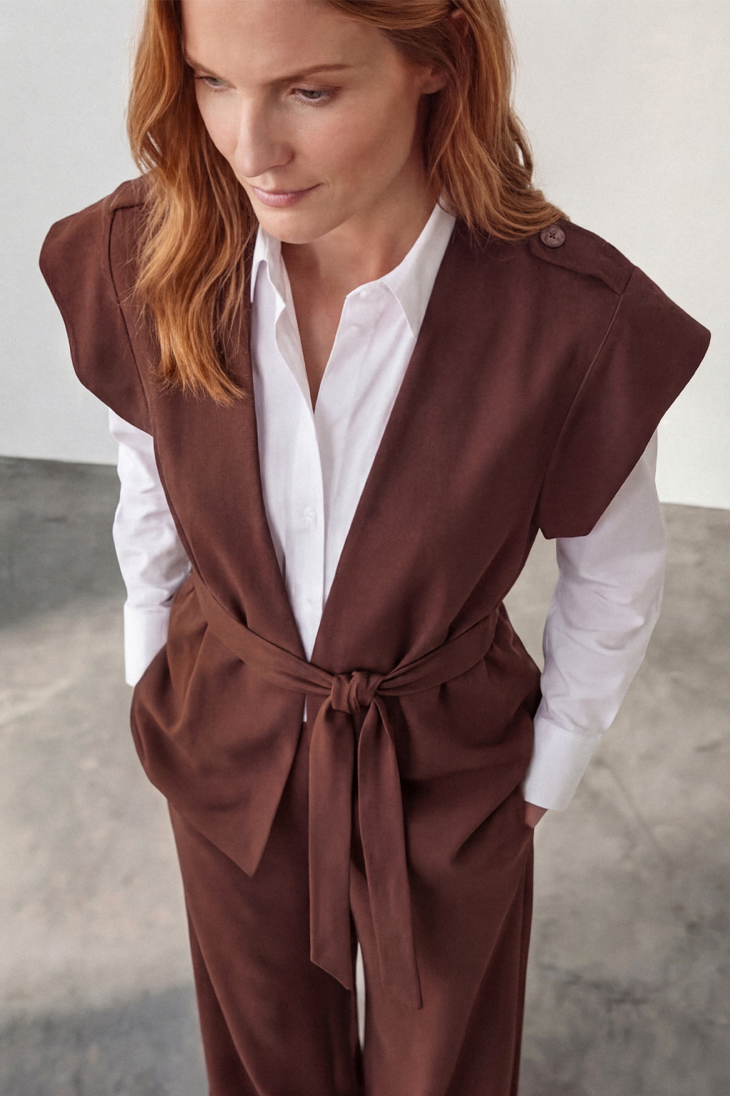 Gilet con cintura