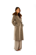 Cappotto collo pelliccia