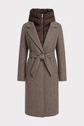 Cappotto lungo con pettorina