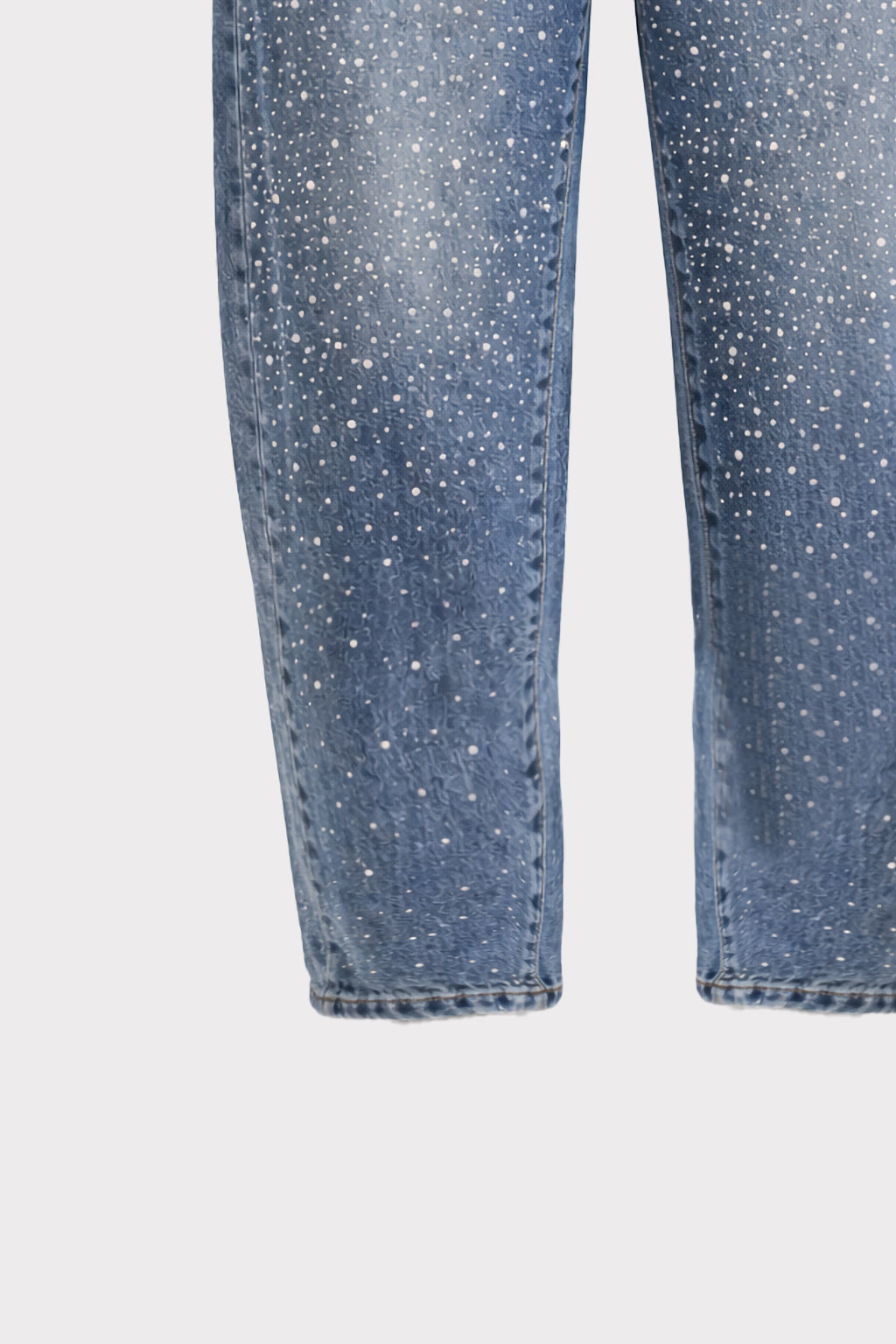 Jeans Mom Fit con strass