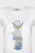 T-shirt orsetto glamour