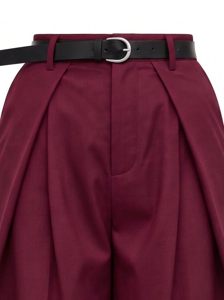 Pantaloni palazzo con cintura