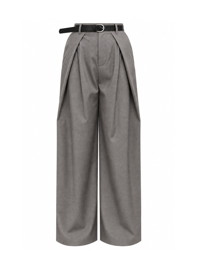 Pantaloni palazzo con cintura