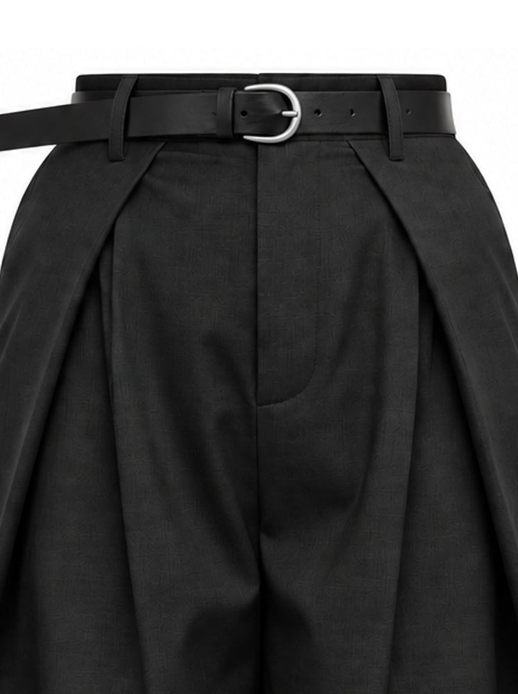 Pantaloni palazzo con cintura