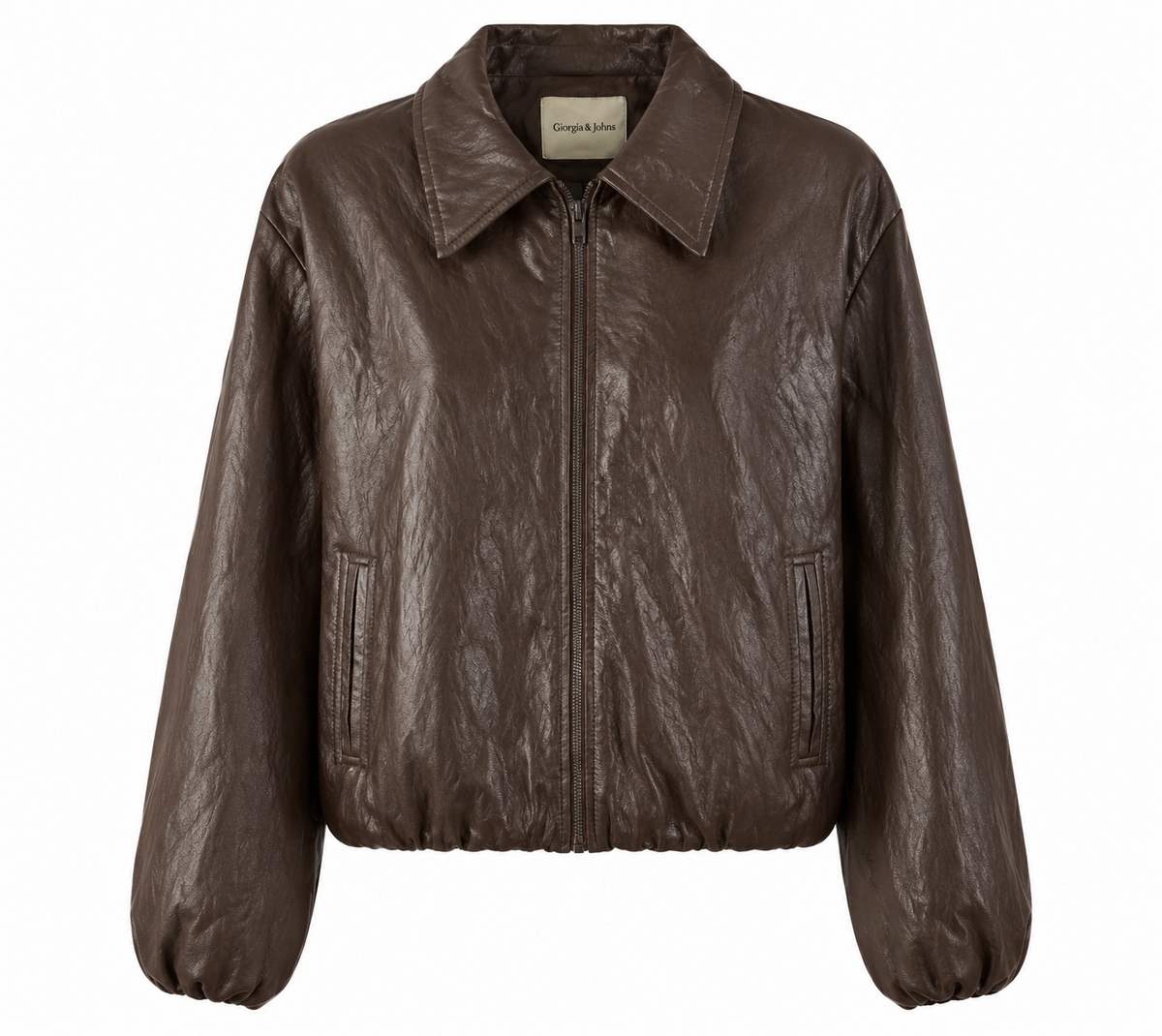Bomber in ecopelle