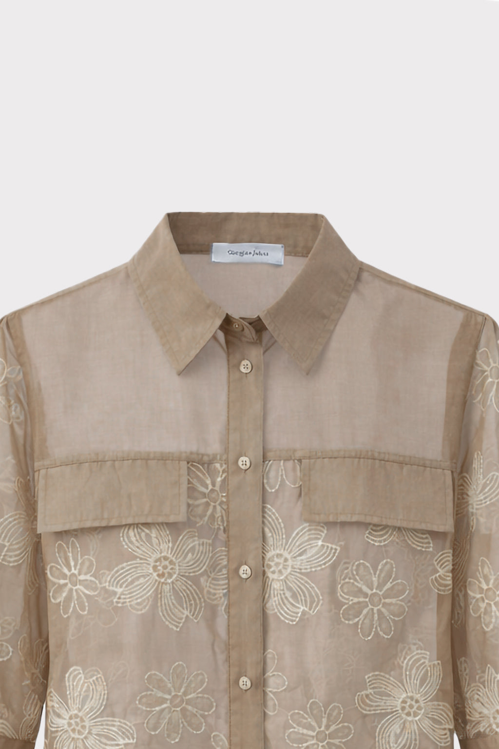 Camicia con ricamo