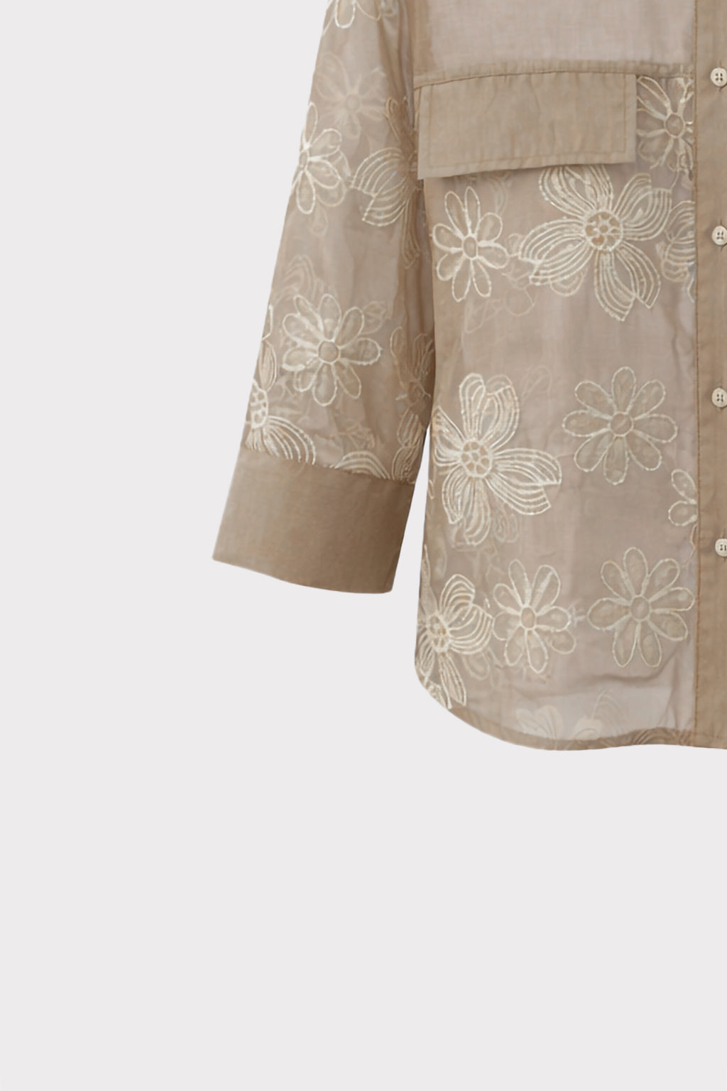 Camicia con ricamo