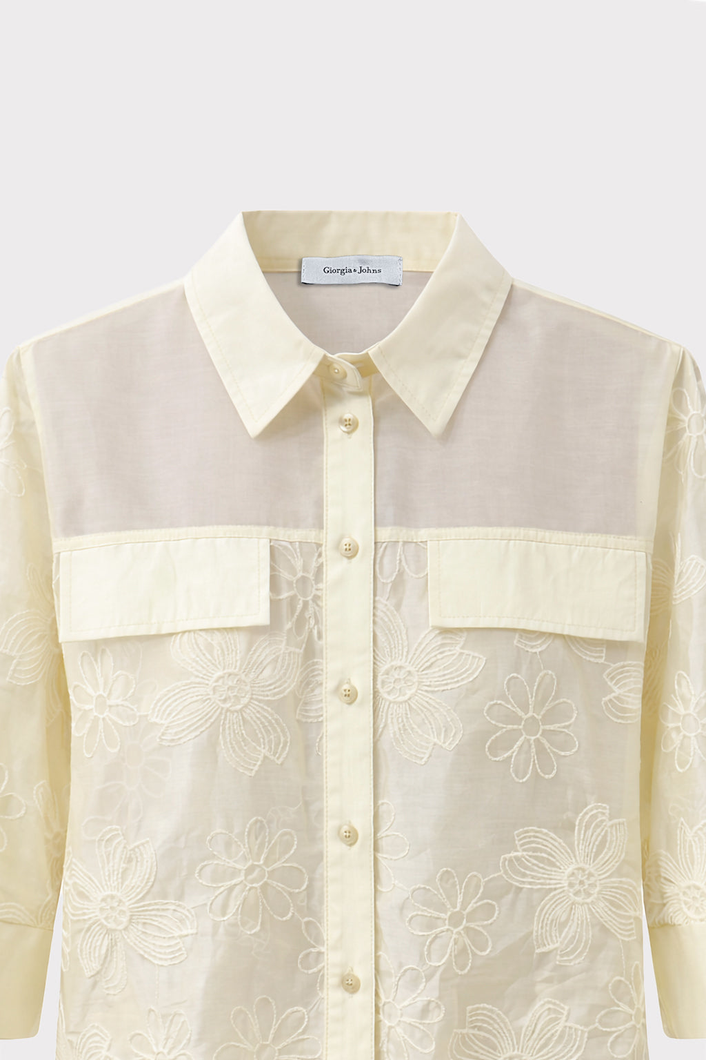 Camicia con ricamo