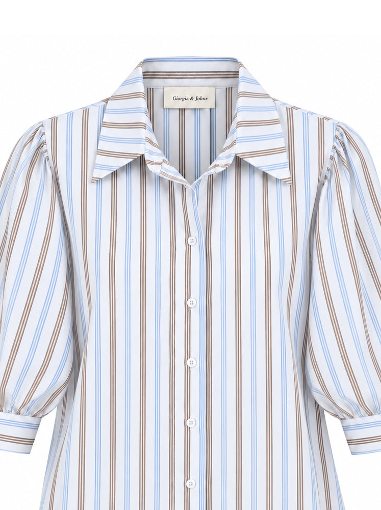 Camicia righe maniche balloon