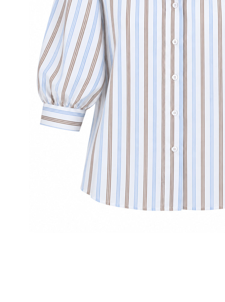 Camicia righe maniche balloon