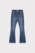 Jeans zampetta sfrangiato