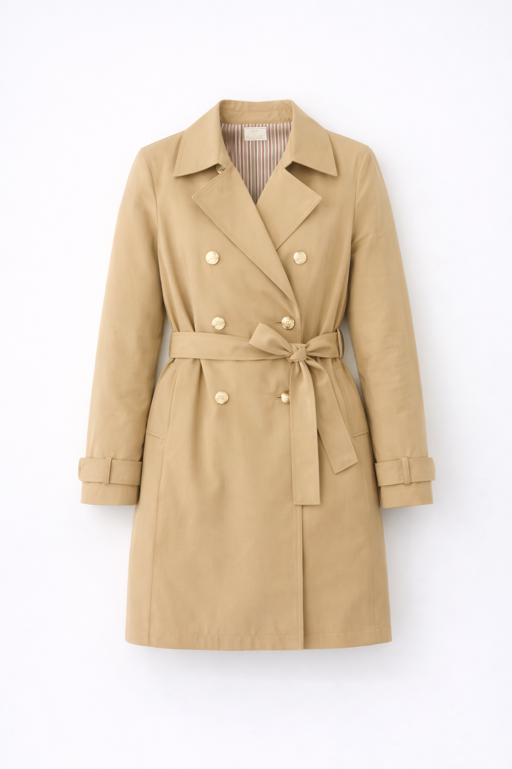 Trench bottoni metallici