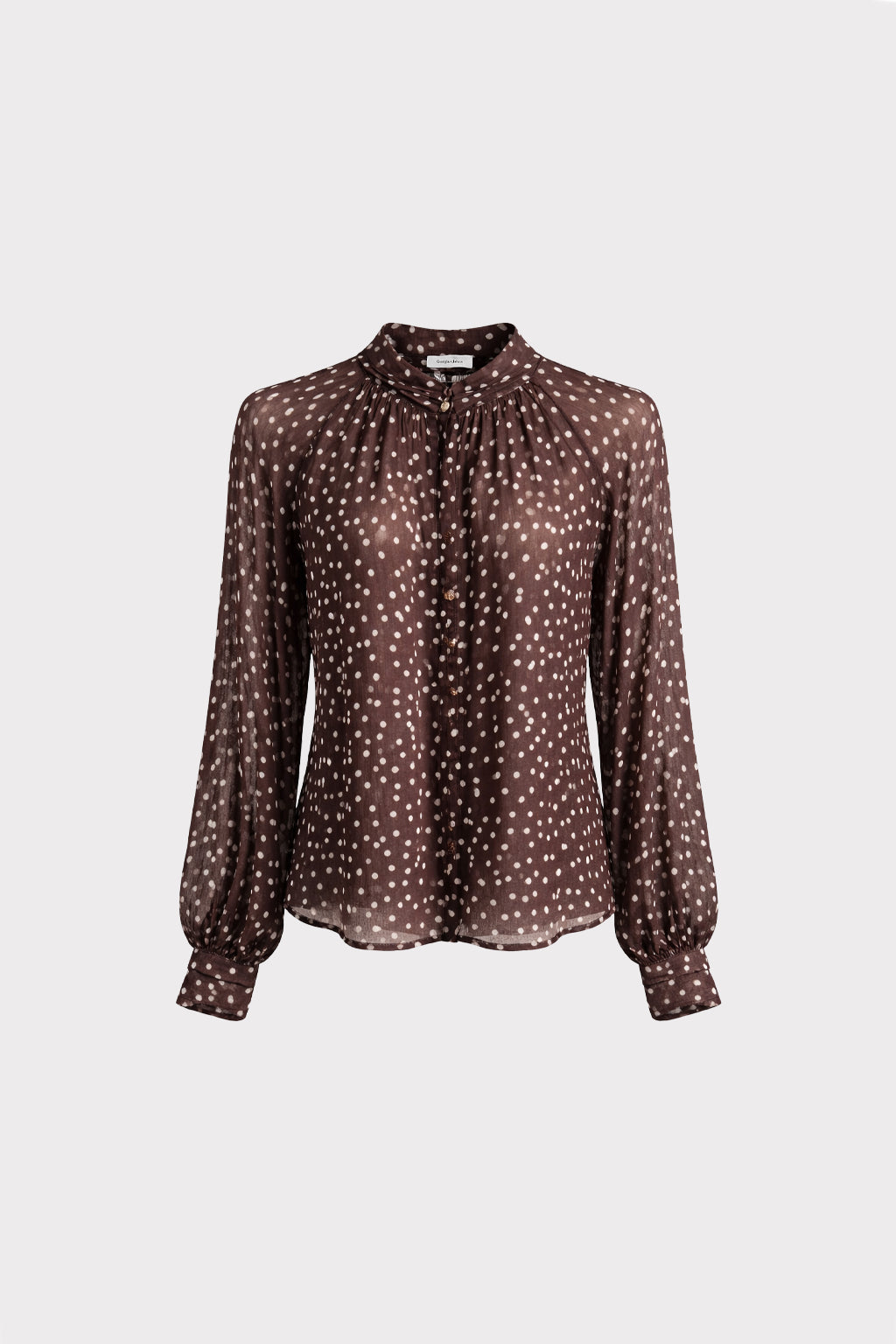 Blusa stampa pois