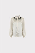 Camicia raso con passamaneria