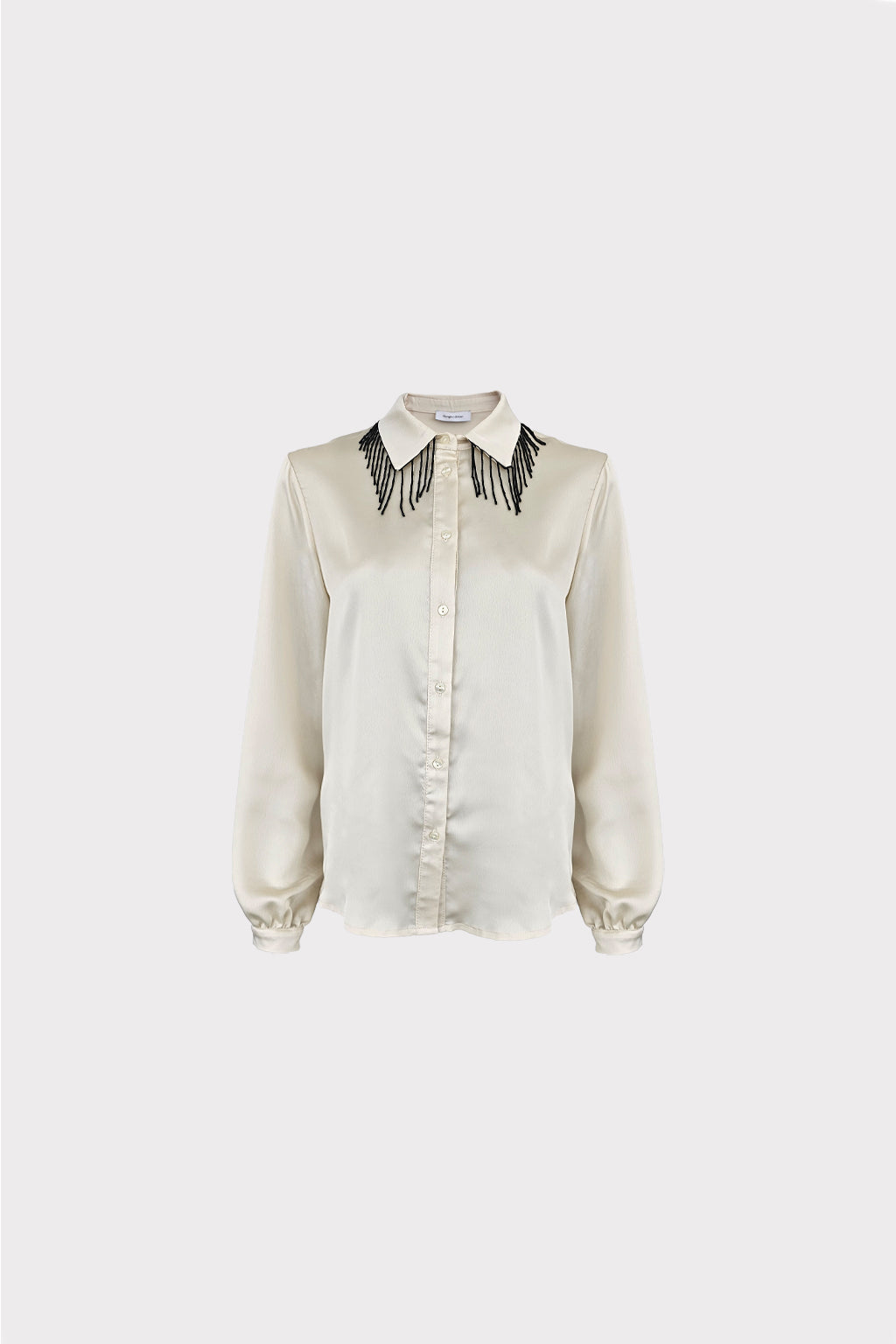 Camicia raso con passamaneria