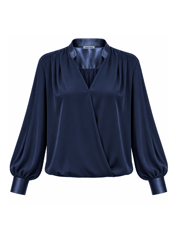 Blusa fluida incrociata
