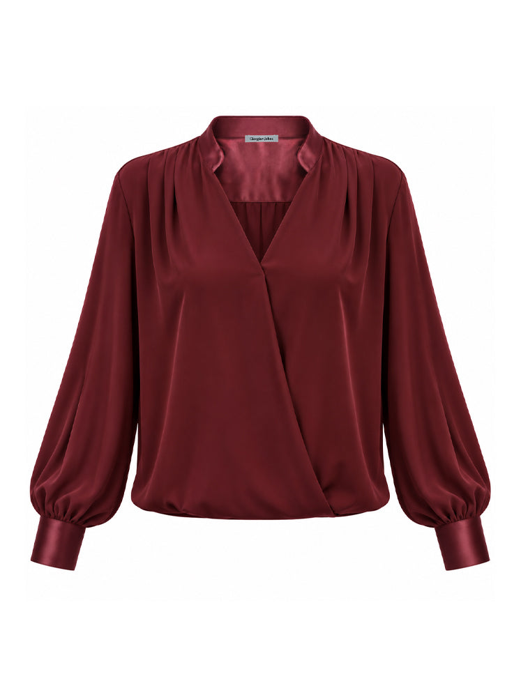 Blusa fluida incrociata