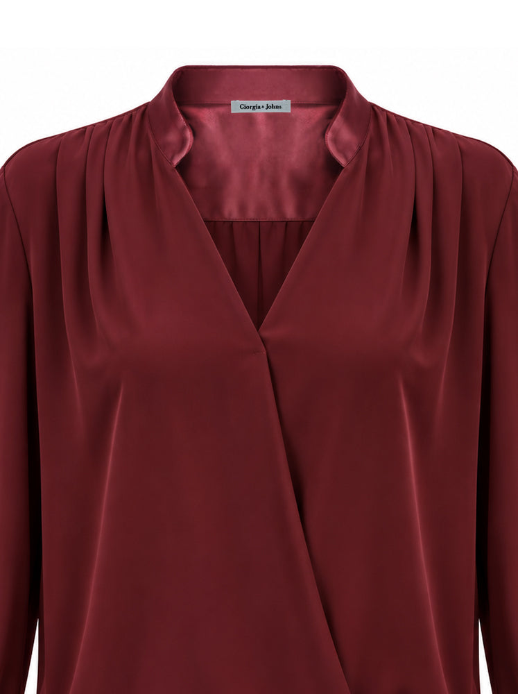 Blusa fluida incrociata