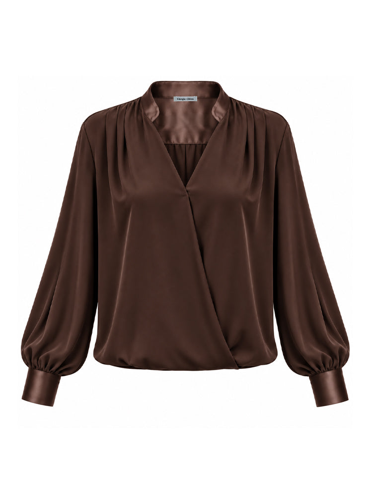 Blusa fluida incrociata