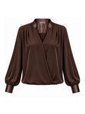 Blusa fluida incrociata