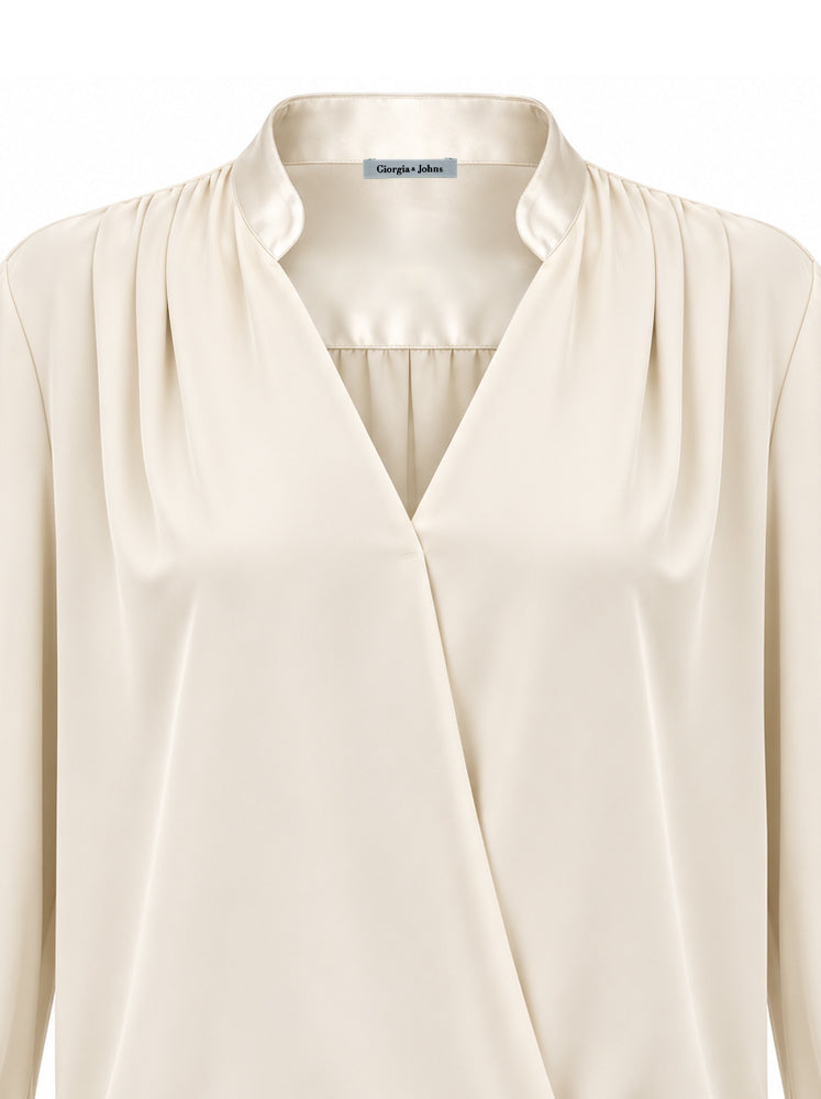 Blusa fluida incrociata