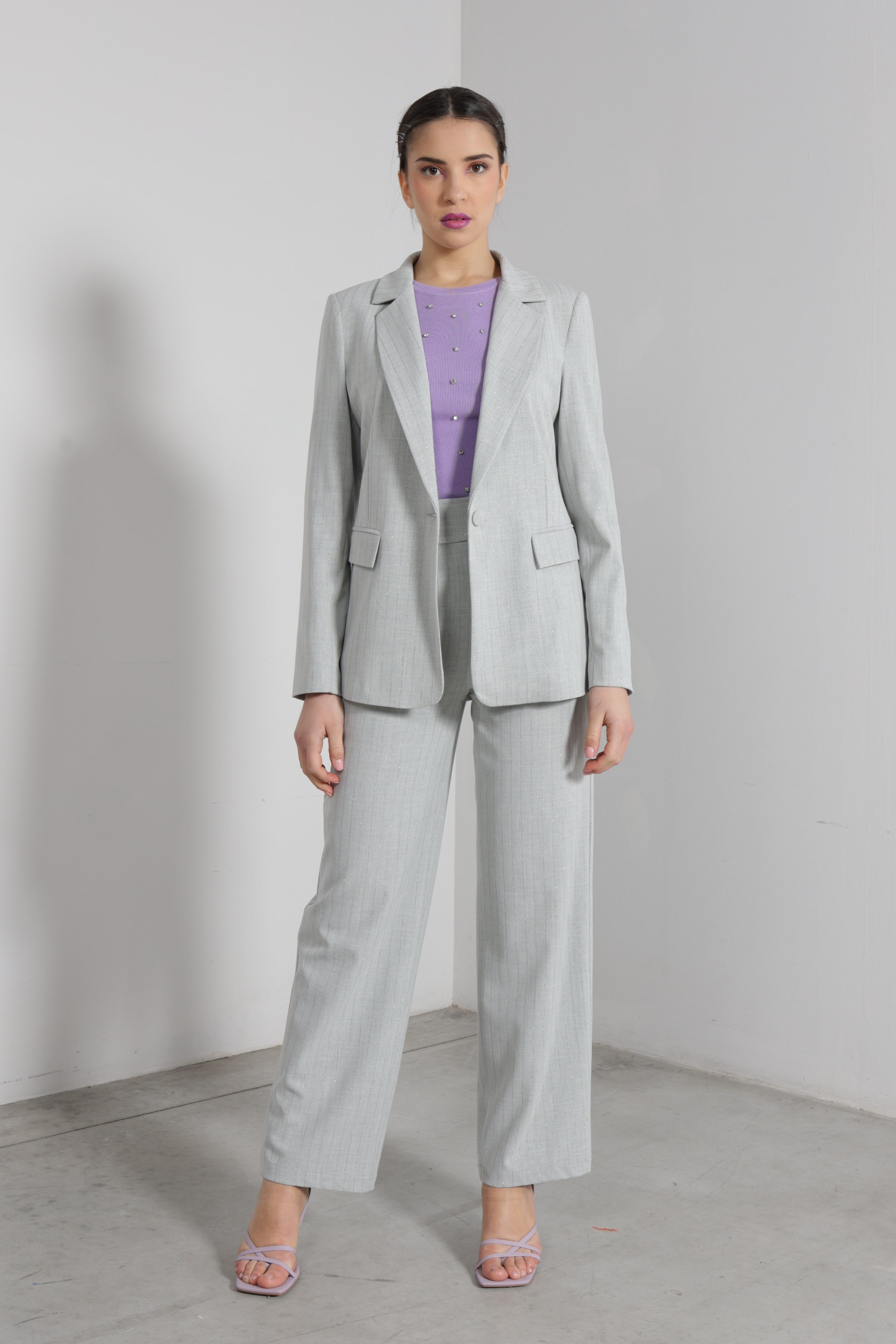 Pantalone cintura prolungata