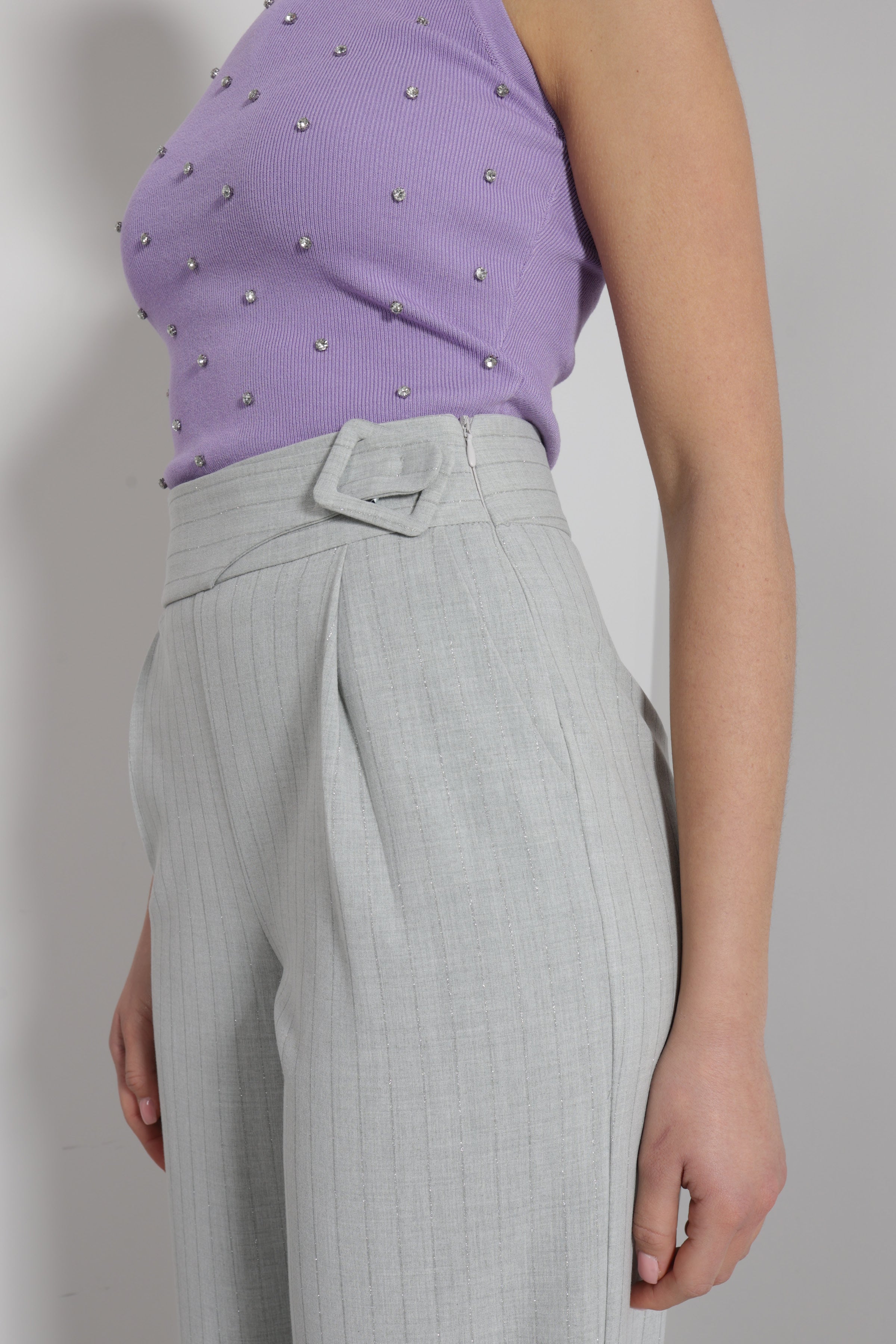 Pantalone cintura prolungata