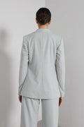 Giacca monopetto riga lurex