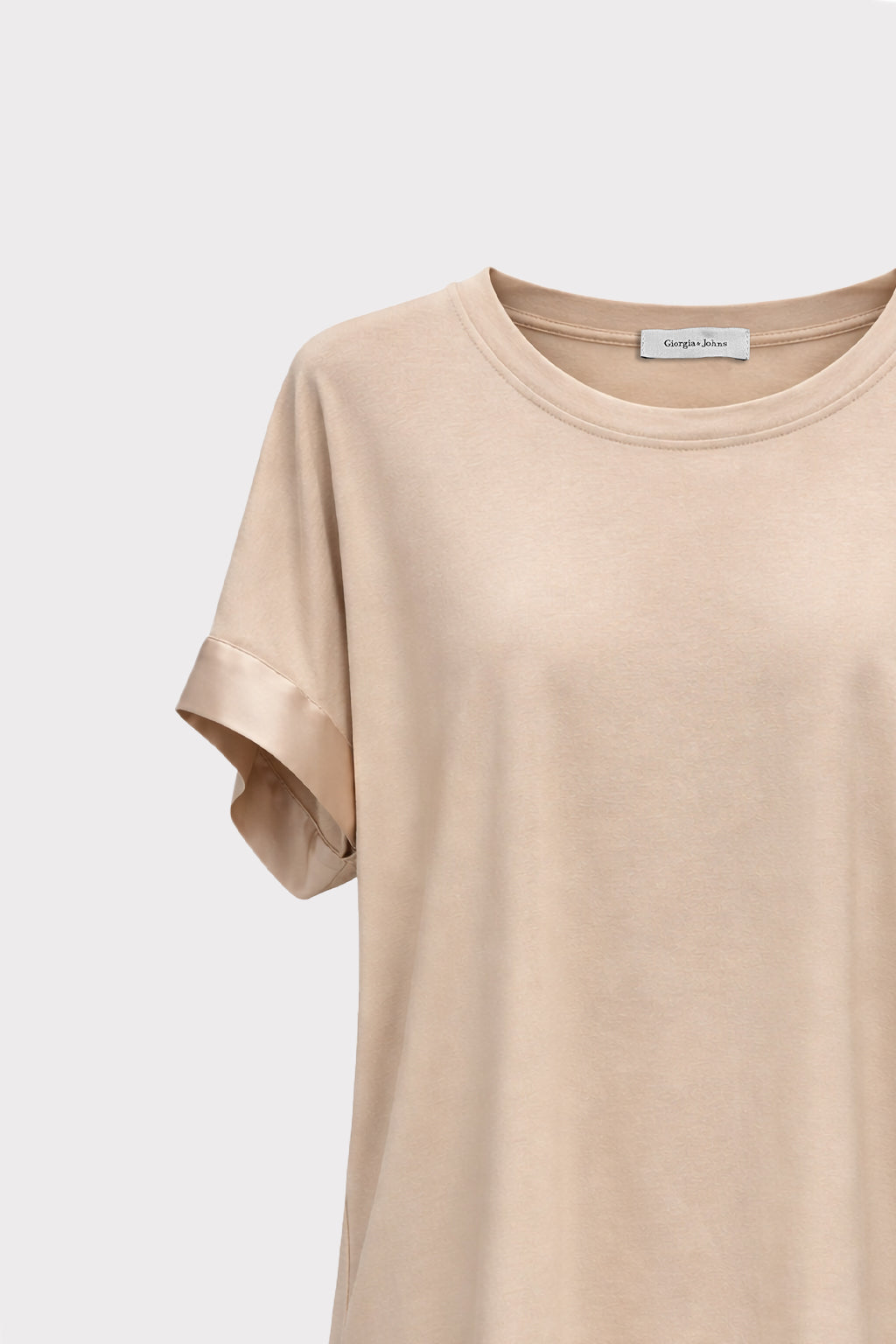 Blusa dettaglio raso