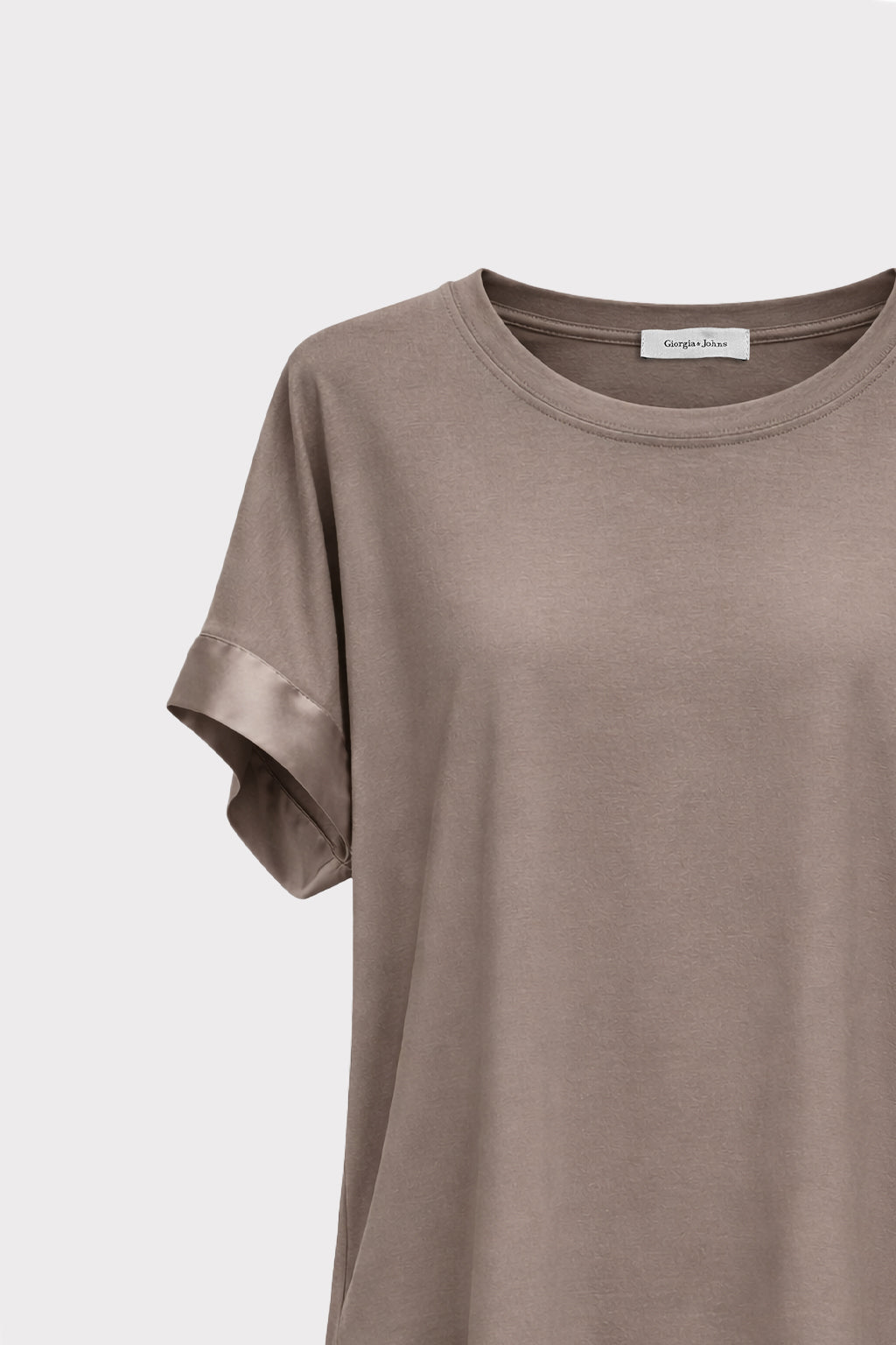 Blusa dettaglio raso