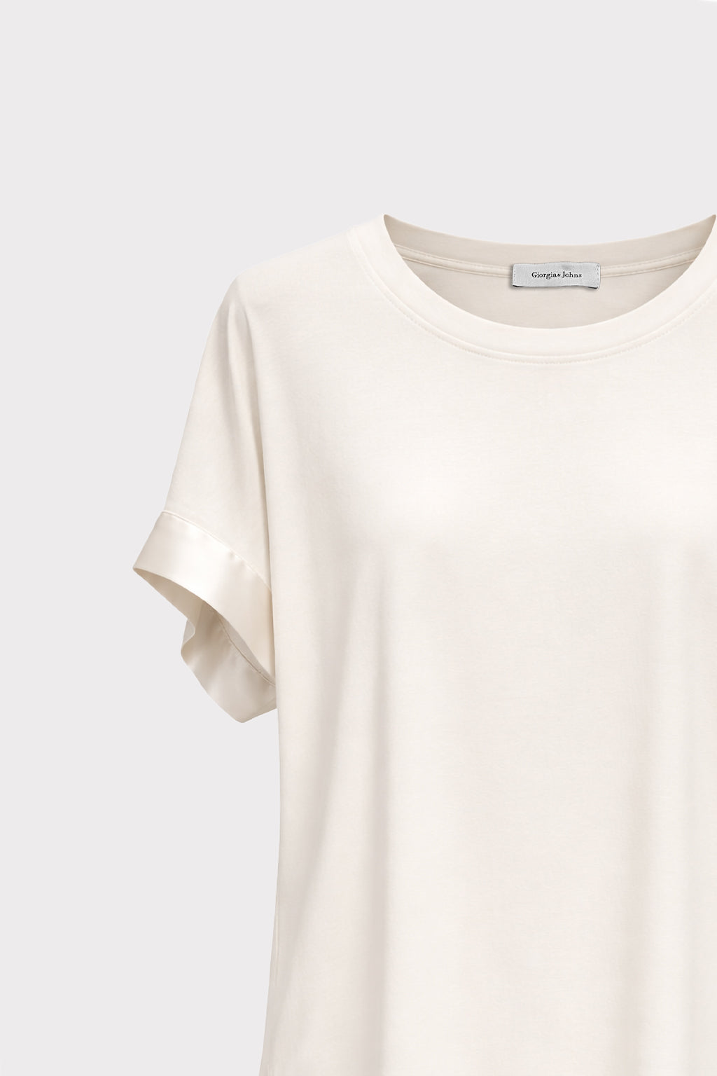 Blusa dettaglio raso