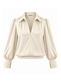 Blusa fluida collo camicia