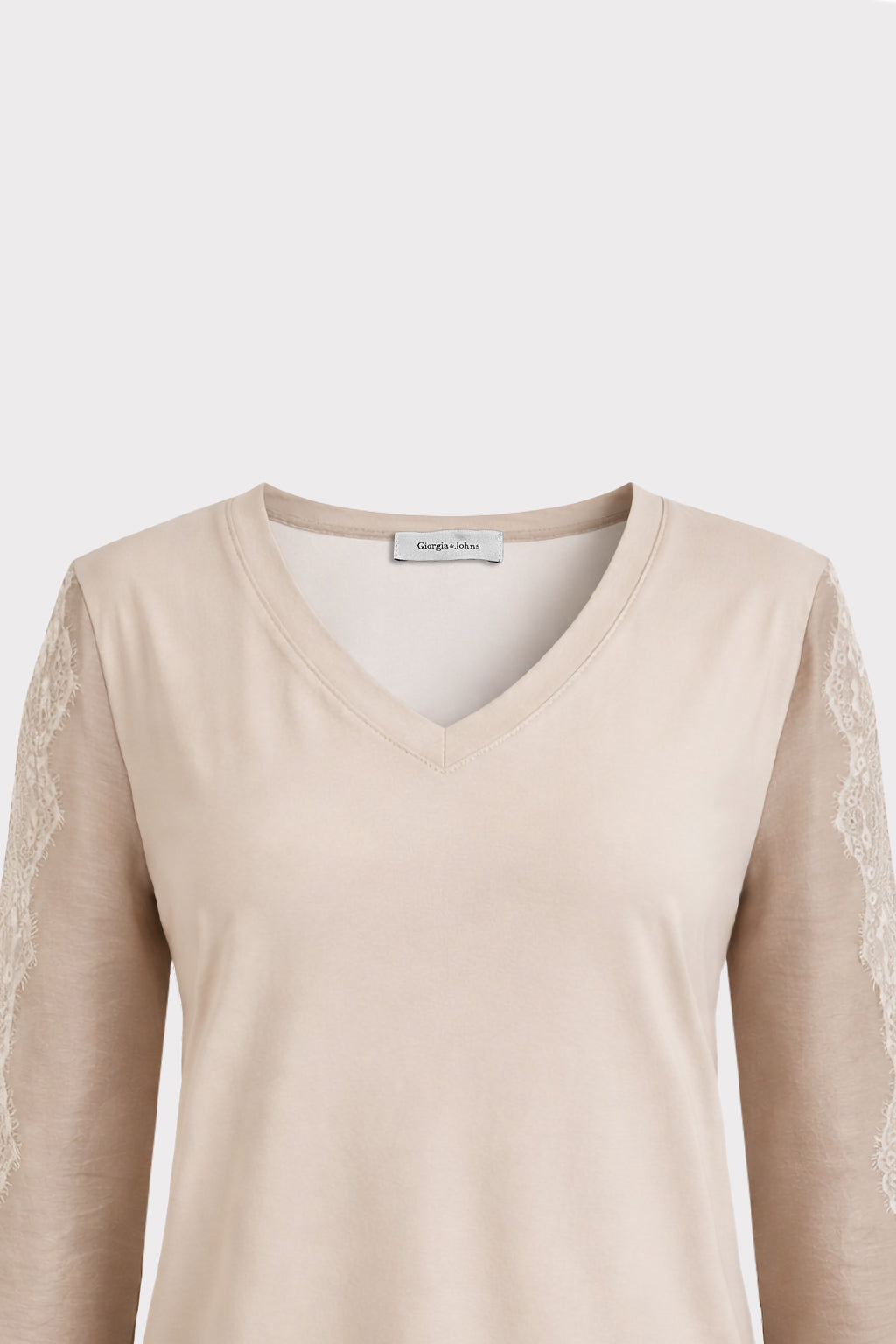 Blusa maniche pizzo