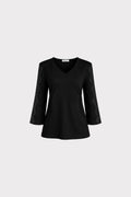 Blusa maniche pizzo