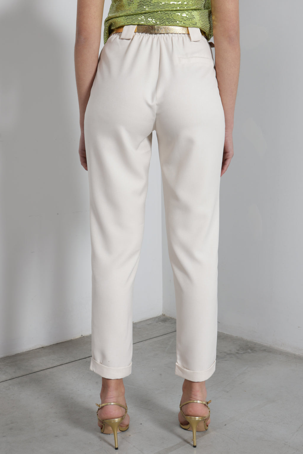 Pantalone retro elastico