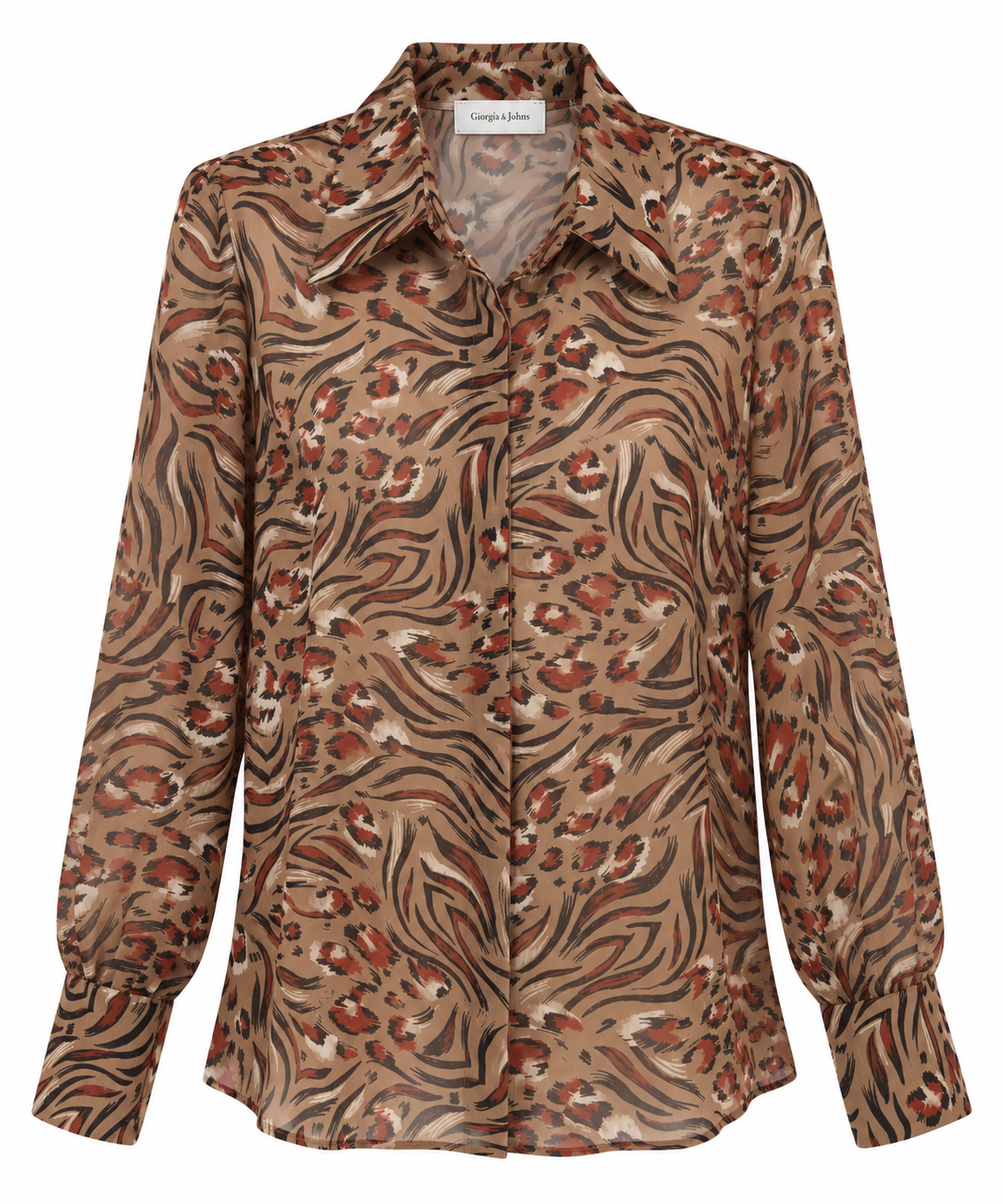 Camicia stampa animalier