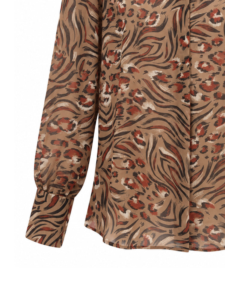 Camicia stampa animalier