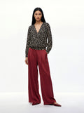 Blusa incrociata pois