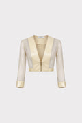 Giubbino cropped eco e guaina