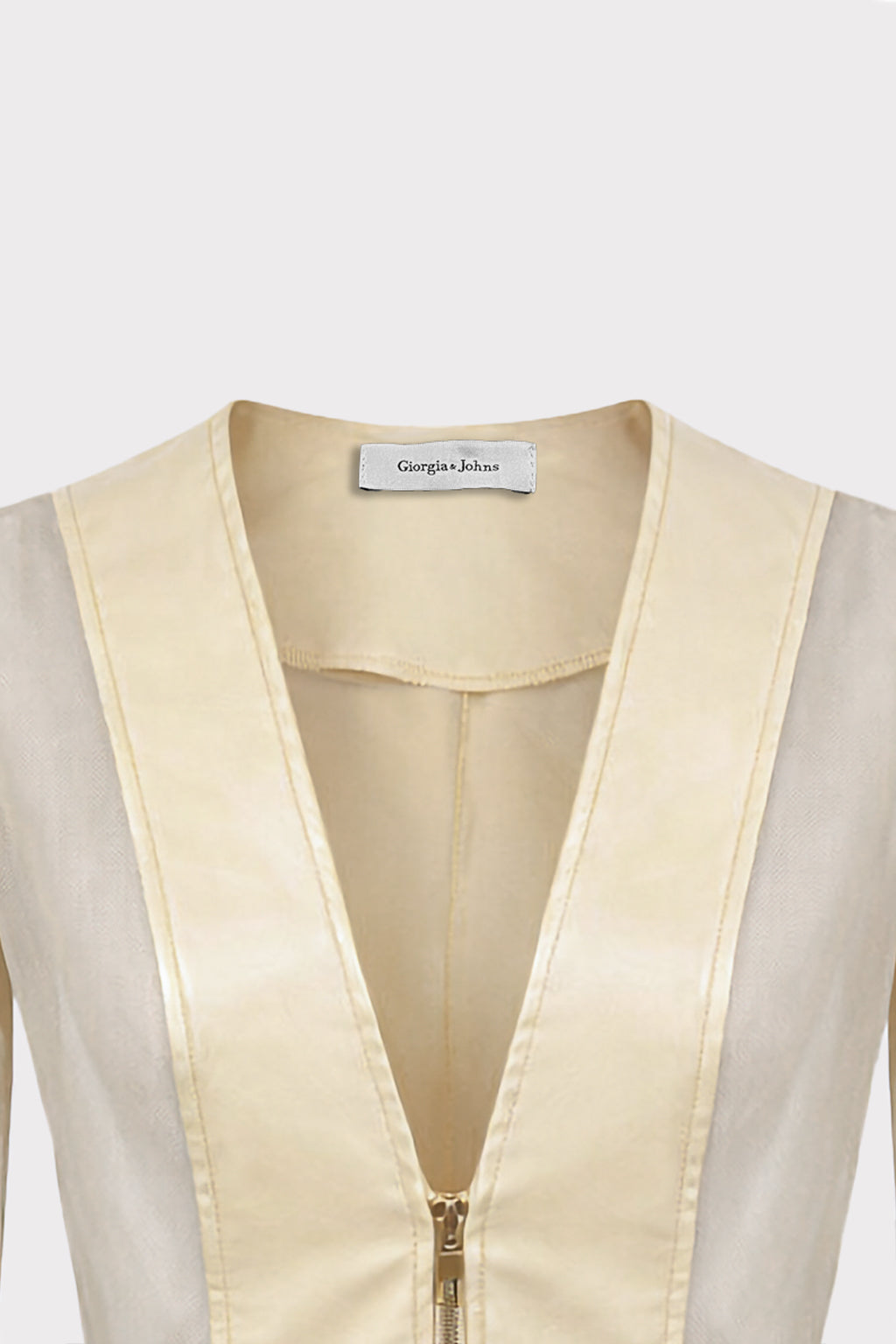Giubbino cropped eco e guaina
