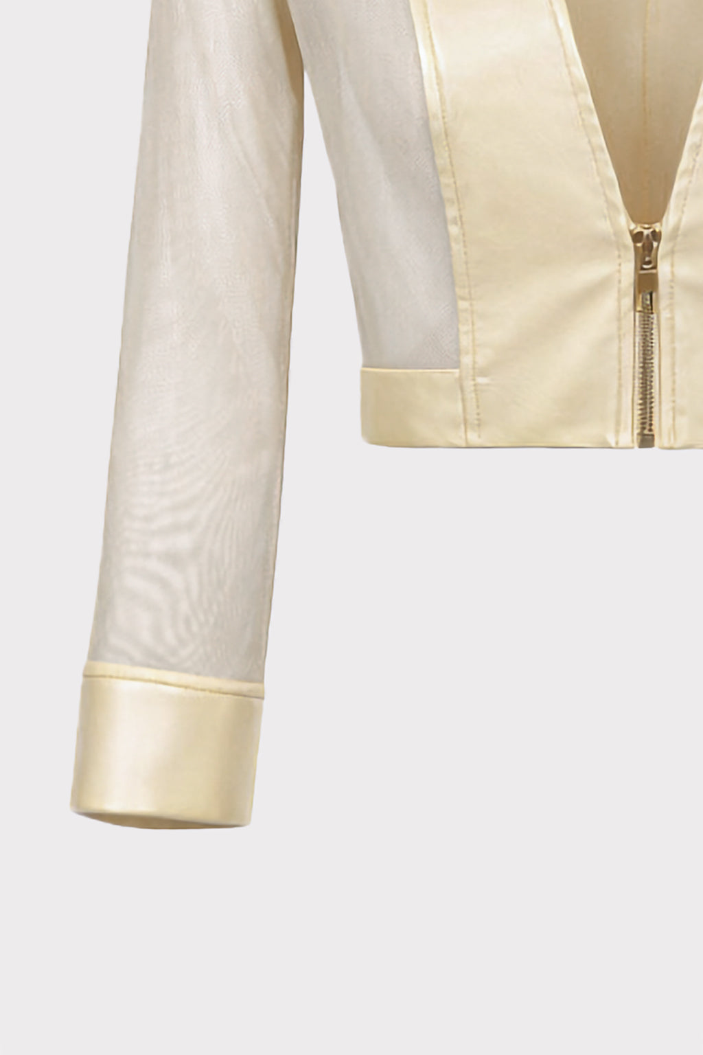 Giubbino cropped eco e guaina