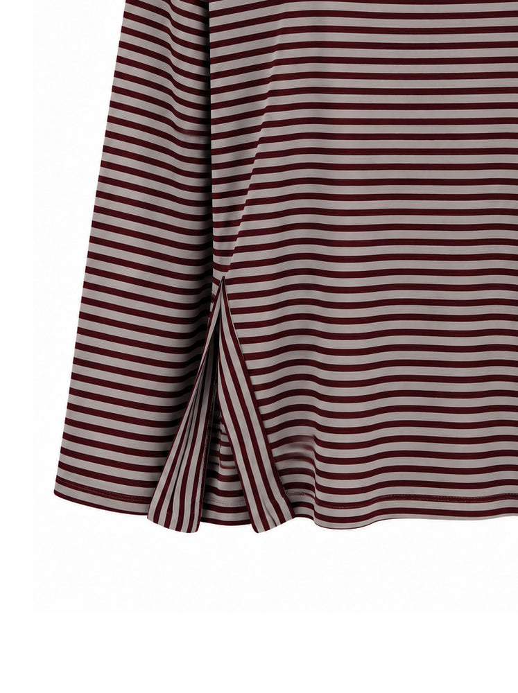 T-shirt a righe fluida